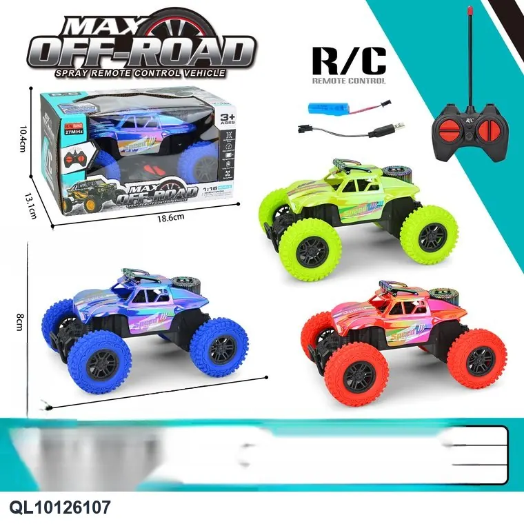 Four-Wheel Drive UV Off-Road Vehicle (with remote control) Window Box wholesale from Qili Toys