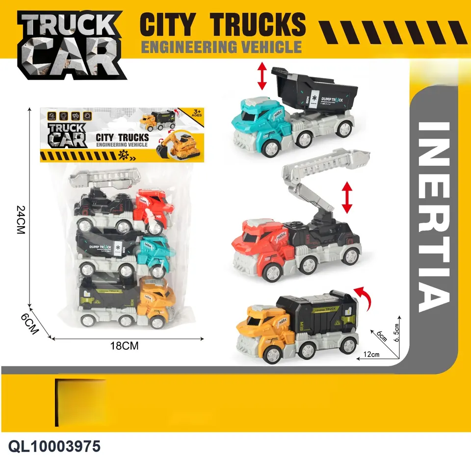 Inertia Engineering Vehicle/3 Pack PVC Header Bag wholesale from Qili Toys