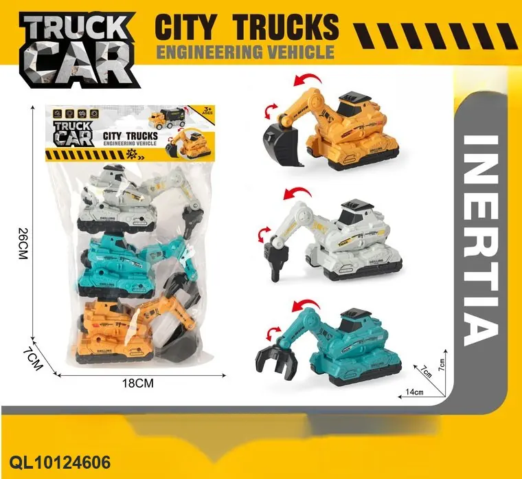 Inertia Engineering Vehicle/3 Pack PVC Bags With A Handle At The Top wholesale from Qili Toys
