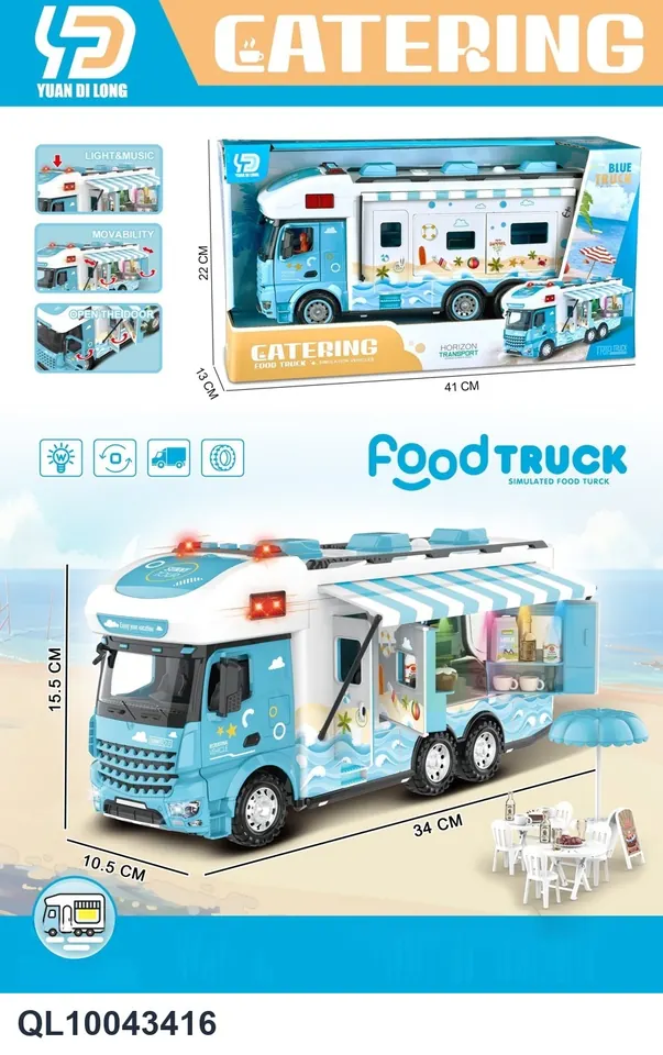 Inertia Sky Blue Short Head RV-Sunshine Journey (with lights and sounds) Window Box wholesale from Qili Toys