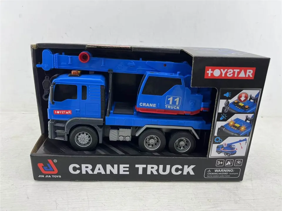 Inertial Engineering Truck Crane (sound, light, multi-function) Display Box wholesale from Qili Toys