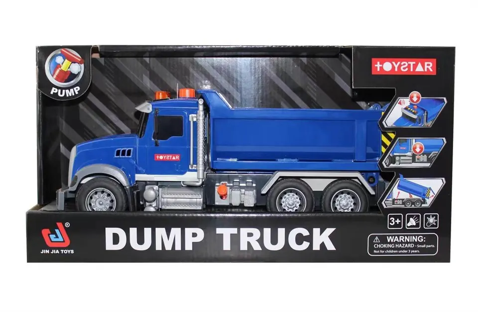 Inertial Engineering Truck Dump Truck (sound, light, pump) Display Box wholesale from Qili Toys