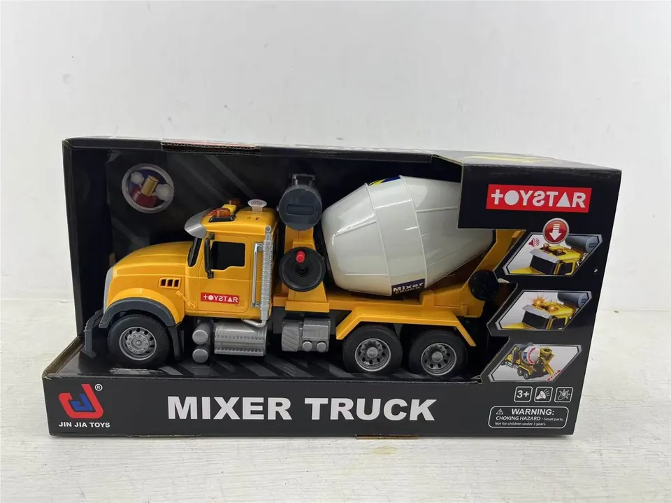 Inertial Engineering Truck Mixer Truck (sound, light, multi-function) Display Box wholesale from Qili Toys