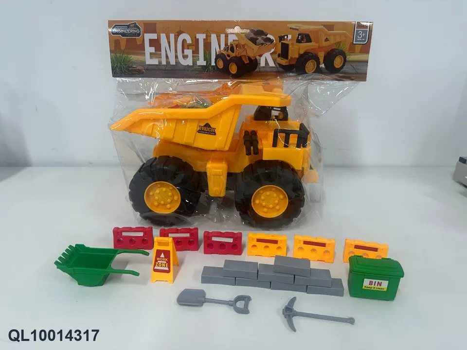 Inertial Engineering Vehicle Set PVC Header Bag wholesale from Qili Toys