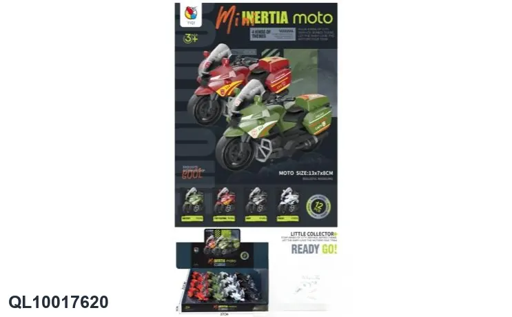 Inertial Patrol Motorcycle (12pcs) Display Box wholesale from Qili Toys
