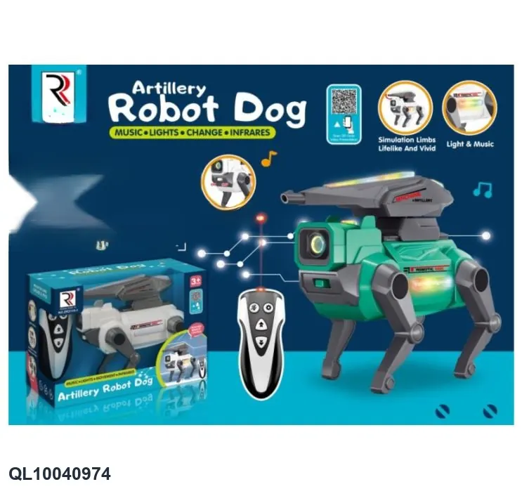 Infrared Remote Control Robot Dog With Light And Music Window Box wholesale from Qili Toys