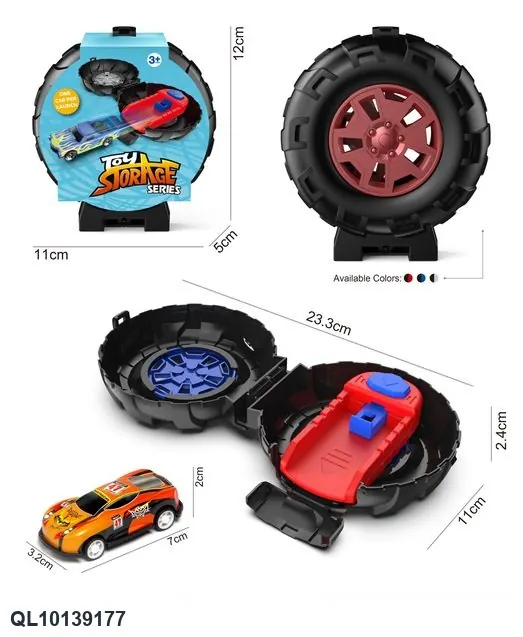Launch Tires + 1 Iron-Skinned Race Car Wrap Card wholesale from Qili Toys