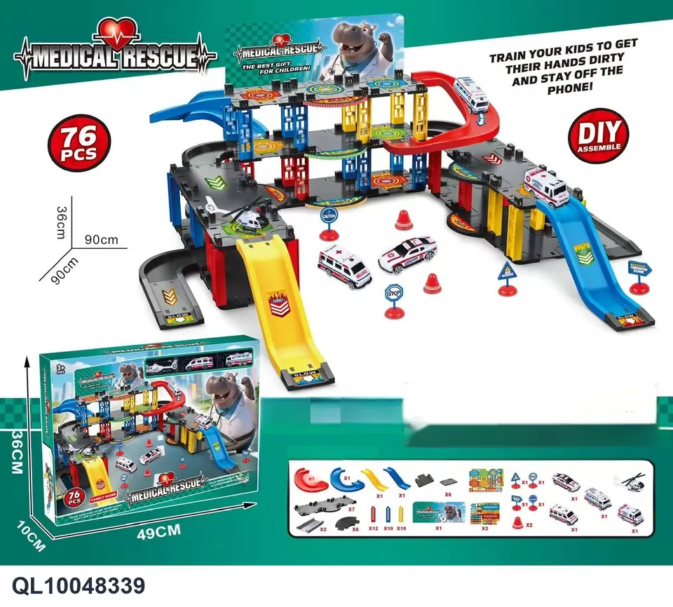 Medical RescueParking Lot Series Color Box wholesale from Qili Toys
