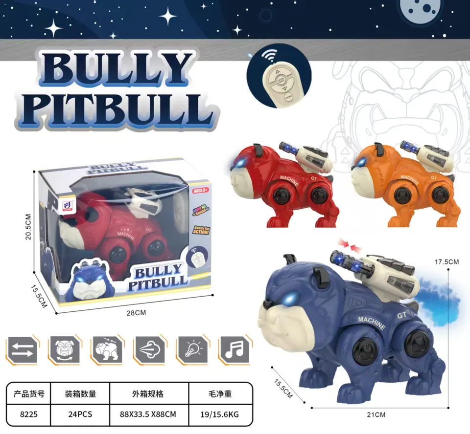Multifunctional Remote Control Spray Robot Dog Window Box wholesale from Qili Toys