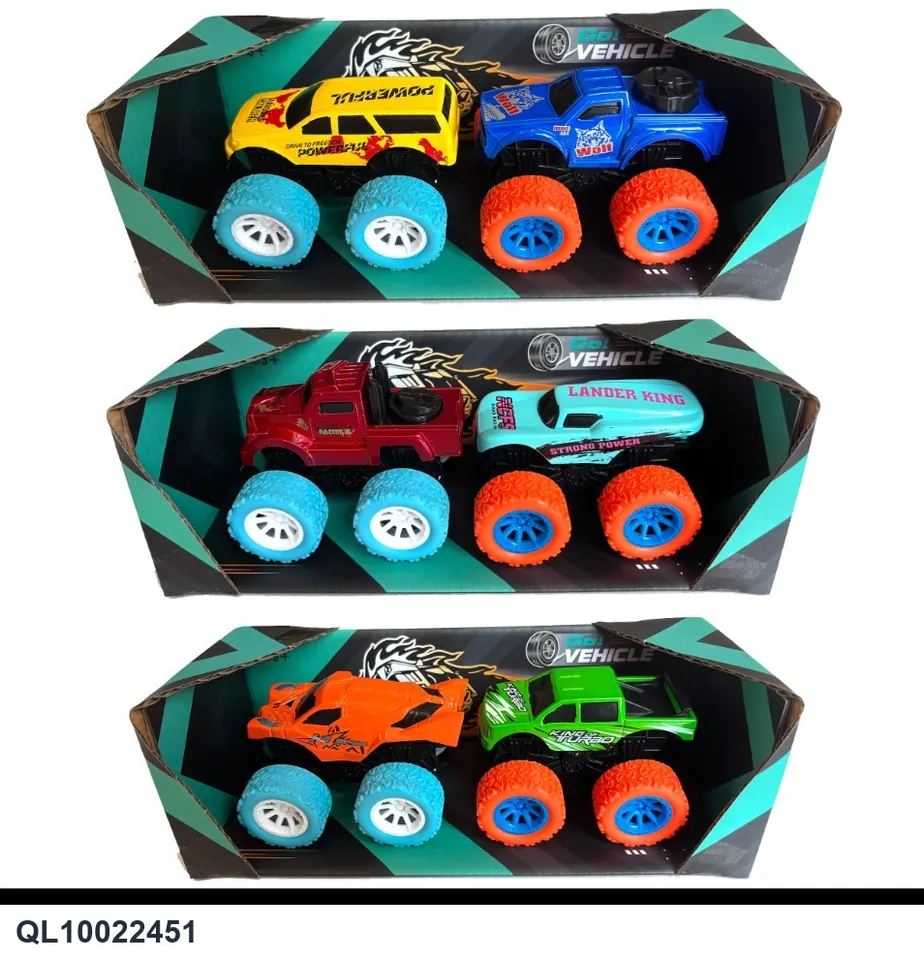 Off-Road High-Leg Inertia Alloy Car Display Box wholesale from Qili Toys