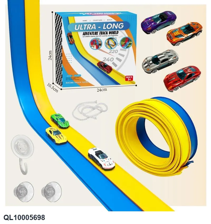 PVC Flexible Track Toy Set Color Box wholesale from Qili Toys