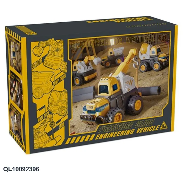 Press Engineering Vehicle Set Pack Of 4 wholesale from Qili Toys