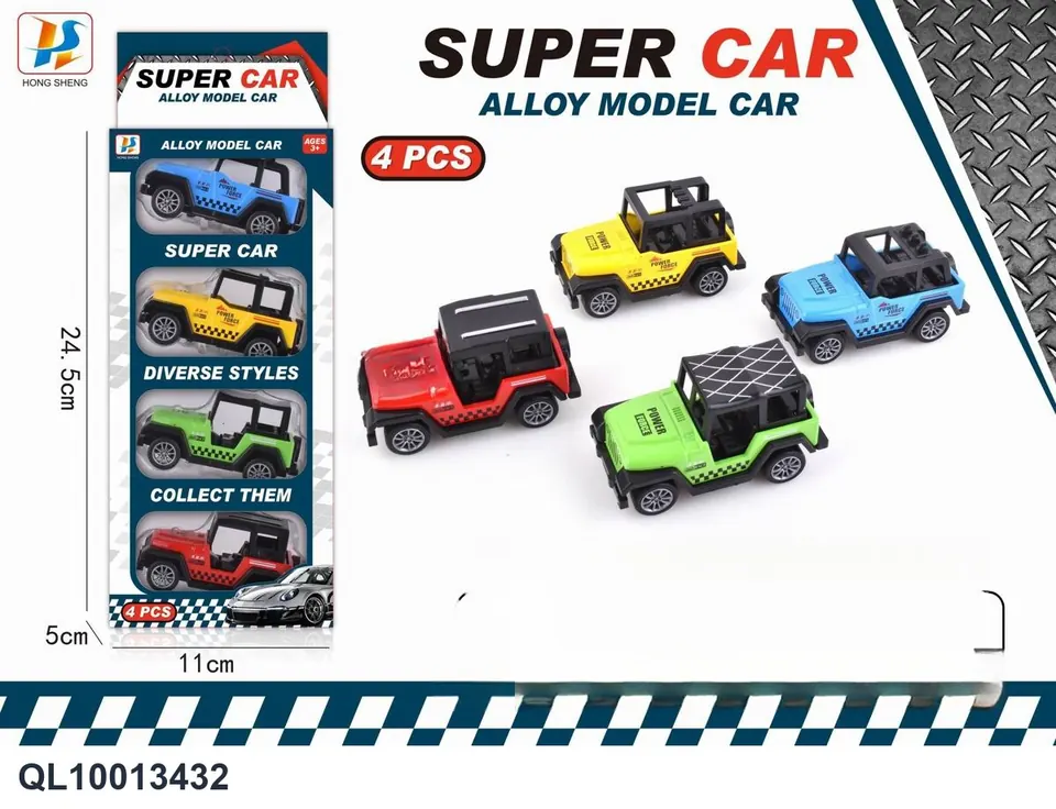 Pull Back Alloy Off-Road Wrangler Jeep Window Box wholesale from Qili Toys