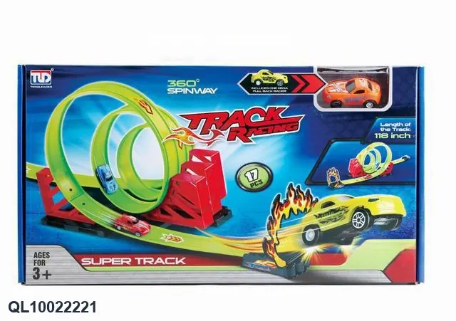 Pull Back Speed Rail Car With 1 Car Window Box wholesale from Qili Toys