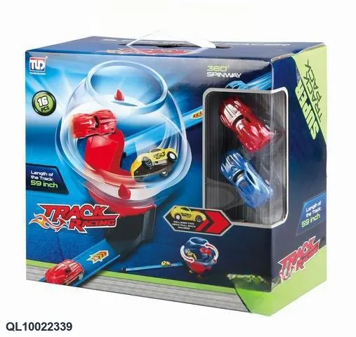 Pull Back Speed Rail Car With 2 Cars Window Box wholesale from Qili Toys