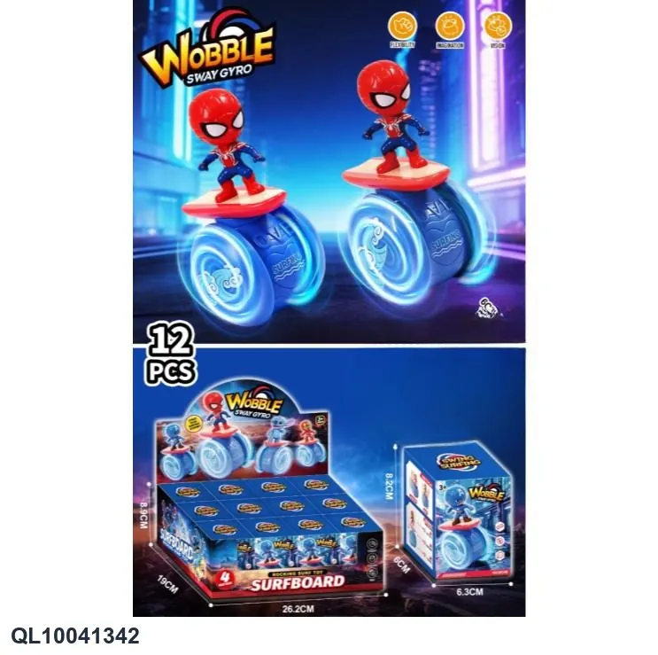Skateboard Spider Hero (pull back) Display Box wholesale from Qili Toys