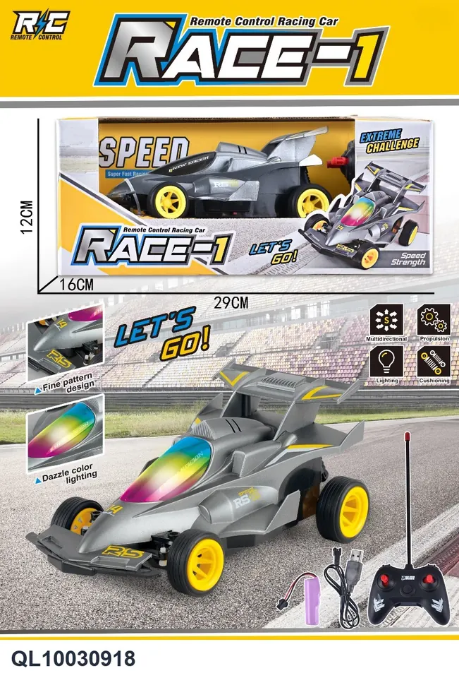 Small F1 Remote Control Car (with power supply included) Window Box wholesale from Qili Toys