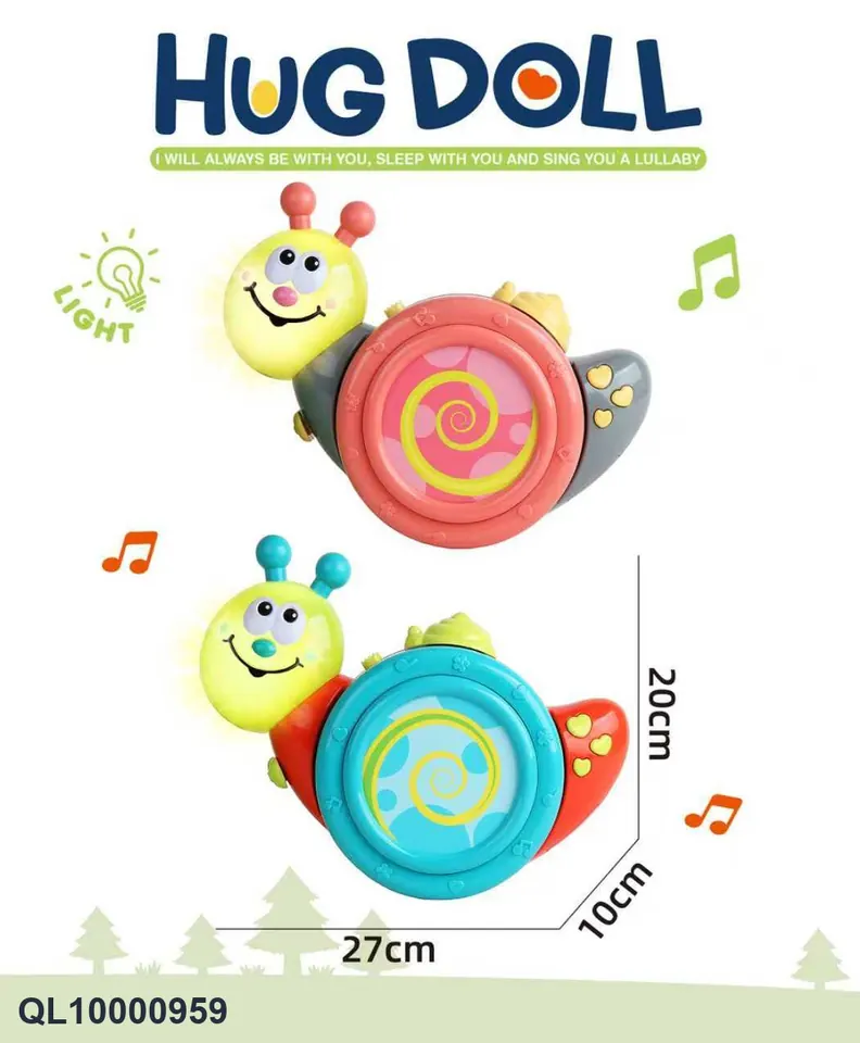 Sound And Light Music Sliding Snail Display Box wholesale from Qili Toys