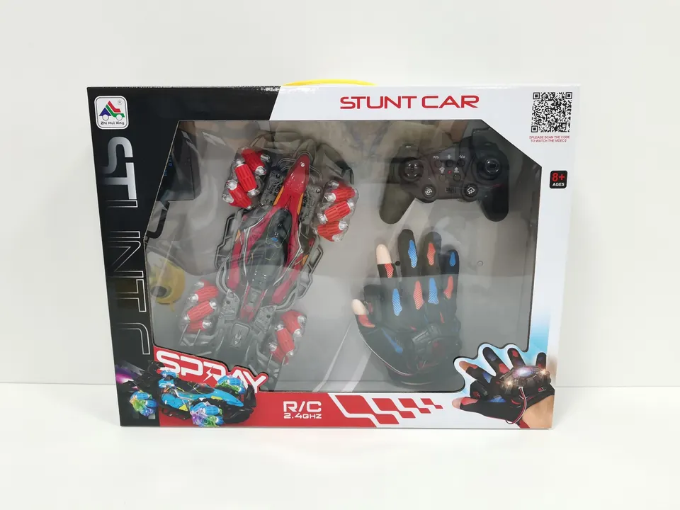 Stunt Car With Handlebar Remote Control Configuration 1 (mixed color of red, orange and blue) Window Box wholesale from Qili Toys
