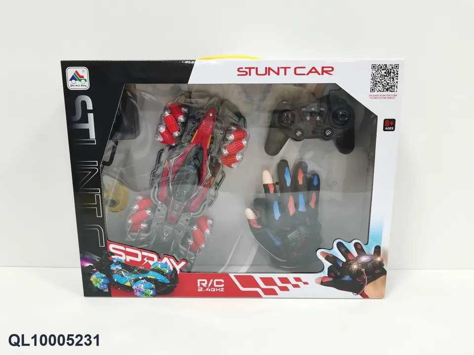 Stunt Car With Handlebar Remote Control Configuration 1 (mixed color of red, orange and blue) Window Box wholesale from Qili Toys
