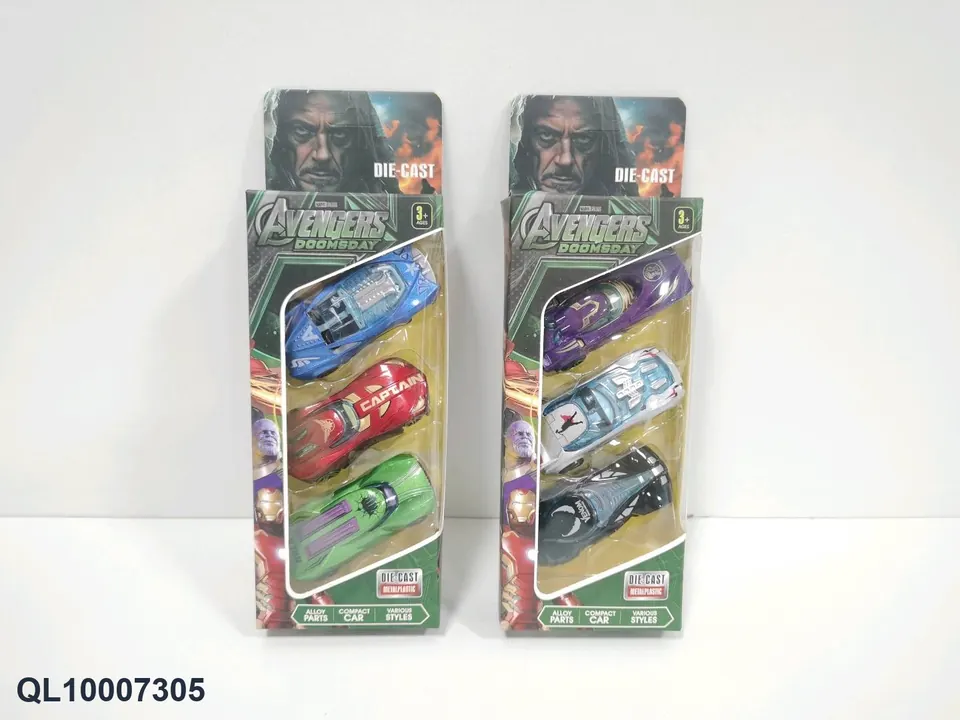 Superhero Team Simulation Alloy Car/3 Pack Window Box wholesale from Qili Toys