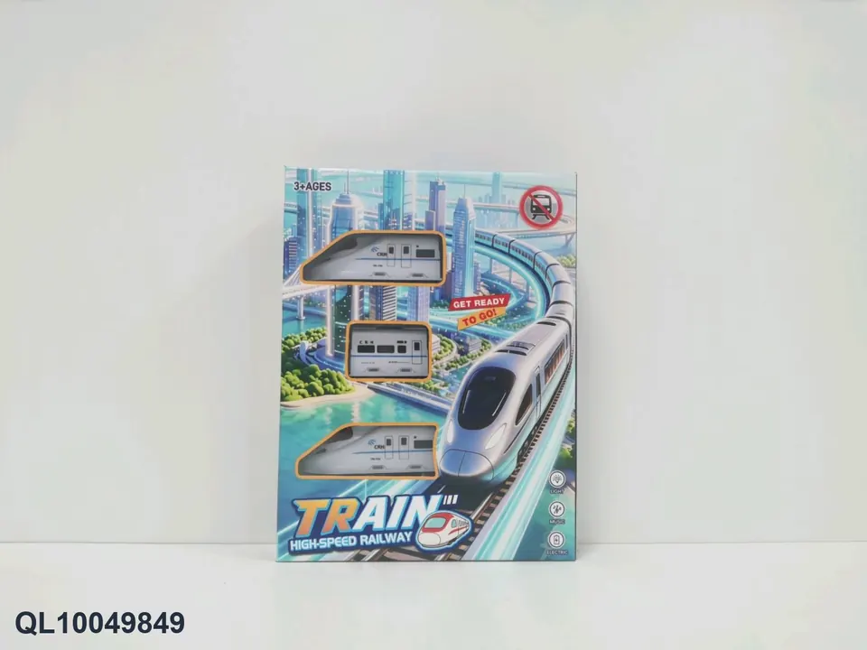 (gcc, luminous 360-degree rail car luminous rail car ejection track ejection car electric rail car assembled luminous track racing car) Window Box wholesale from Qili Toys