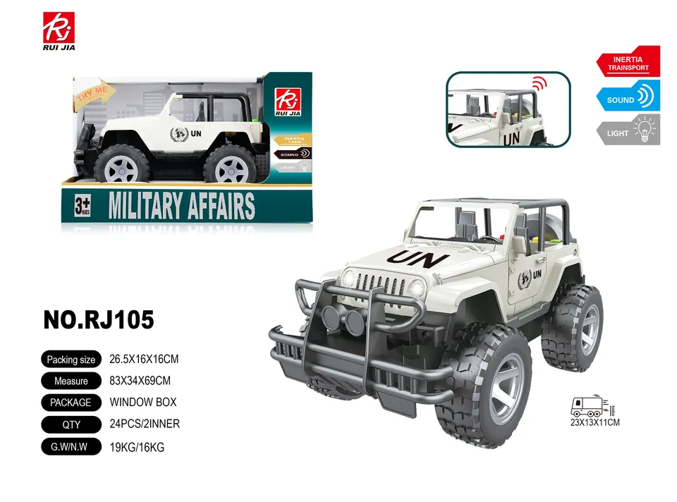 1:16 Scale Police Vehicle With Realistic Features: Inertia, Lights, And Sound Effects. Display Box wholesale from Qili Toys