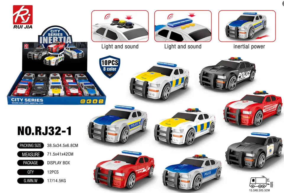 1:32 Scale Die-Cast Car (1 box contains 10 cars) Display Box wholesale from Qili Toys