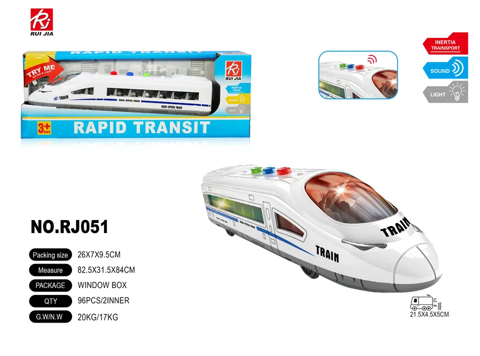 1:32 Scale Train, Lights, And Sound Effects. Display Box wholesale from Qili Toys