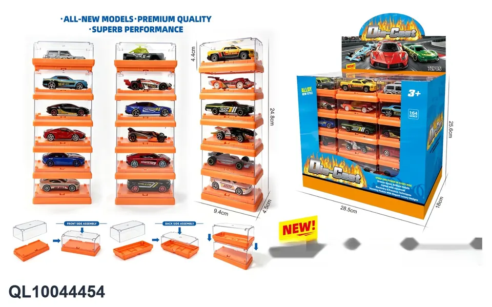 1:64 Sliding Alloy Car Display Box wholesale from Qili Toys