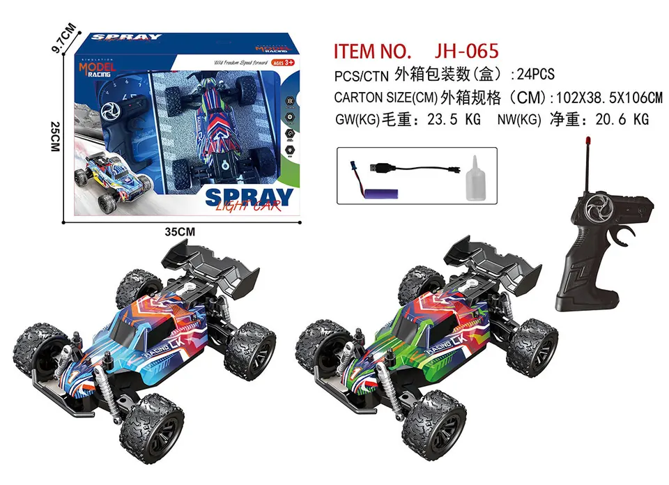 5-Channel Spray Paint With Colorful LED Lights, PVC Casing, For F1 Racing Cars (excluding electrical components). Window Box wholesale from Qili Toys