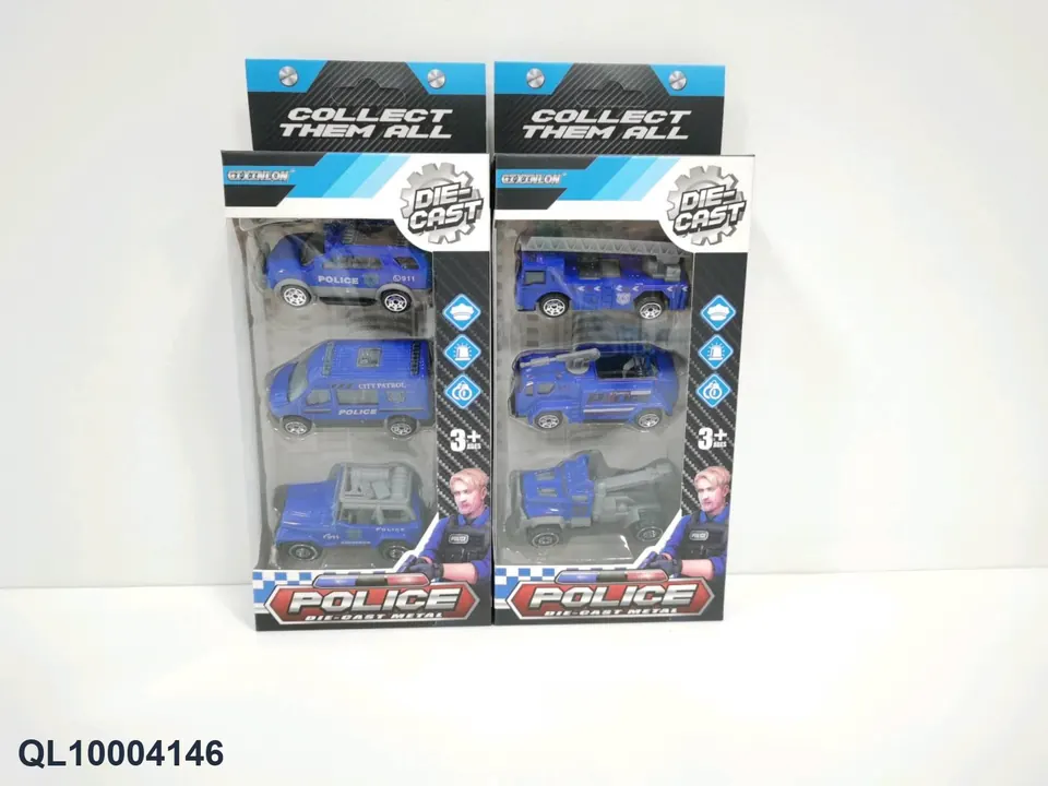 Alloy Taxi Police Car Window Box wholesale from Qili Toys
