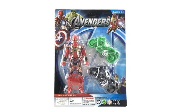 Avengers With Pull Back Motorcycle Blister Board wholesale from Qili Toys