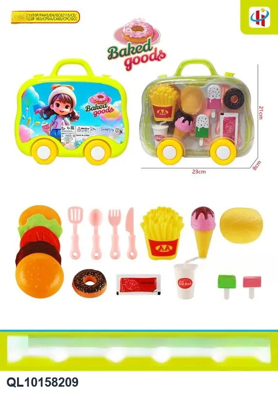 Cartoon Bus Storage Set For Desserts Toolbox/Plastic Box wholesale from Qili Toys