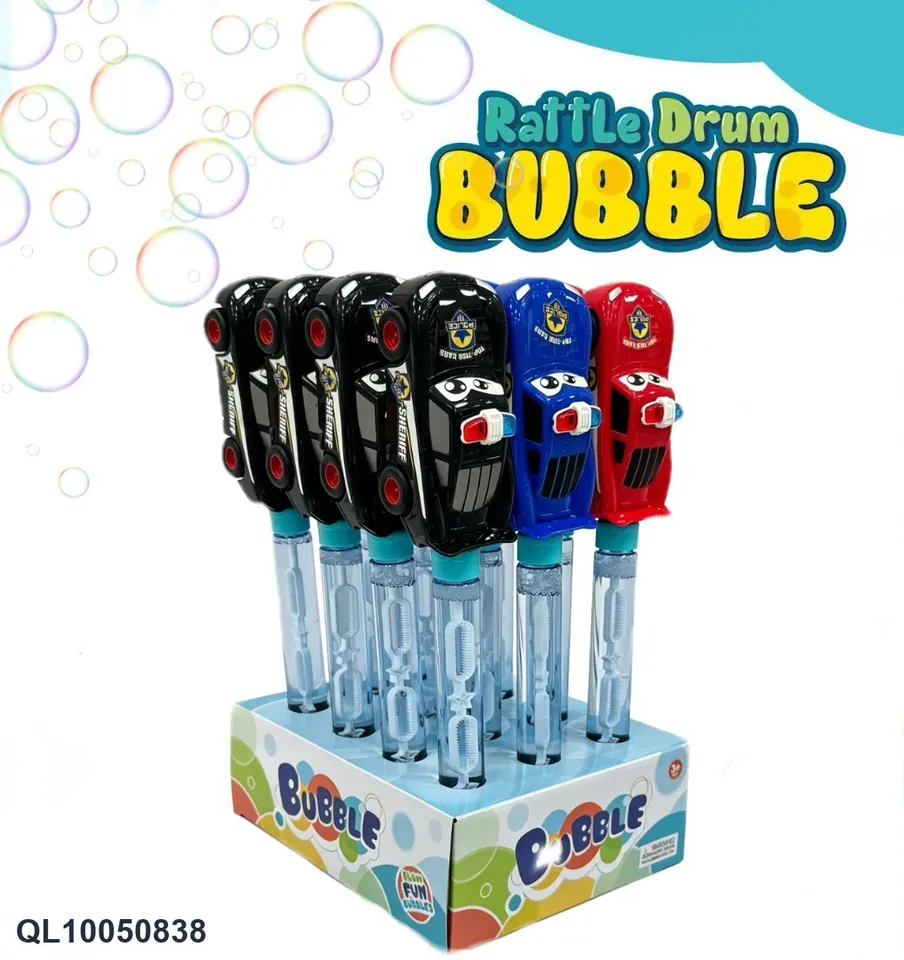 Cartoon Police Car Bubble Wand Display Box wholesale from Qili Toys