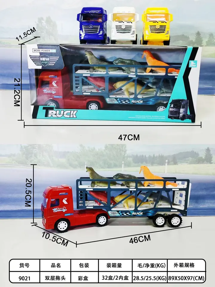 Double-Deck Trailer Truck Window Box wholesale from Qili Toys