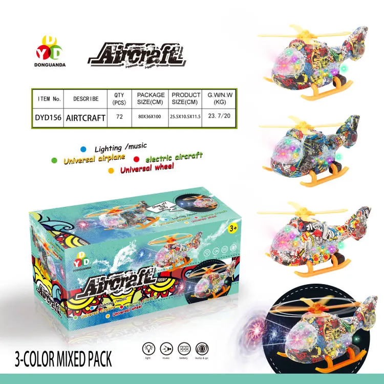 Electric + Light Aircraft Color Box wholesale from Qili Toys