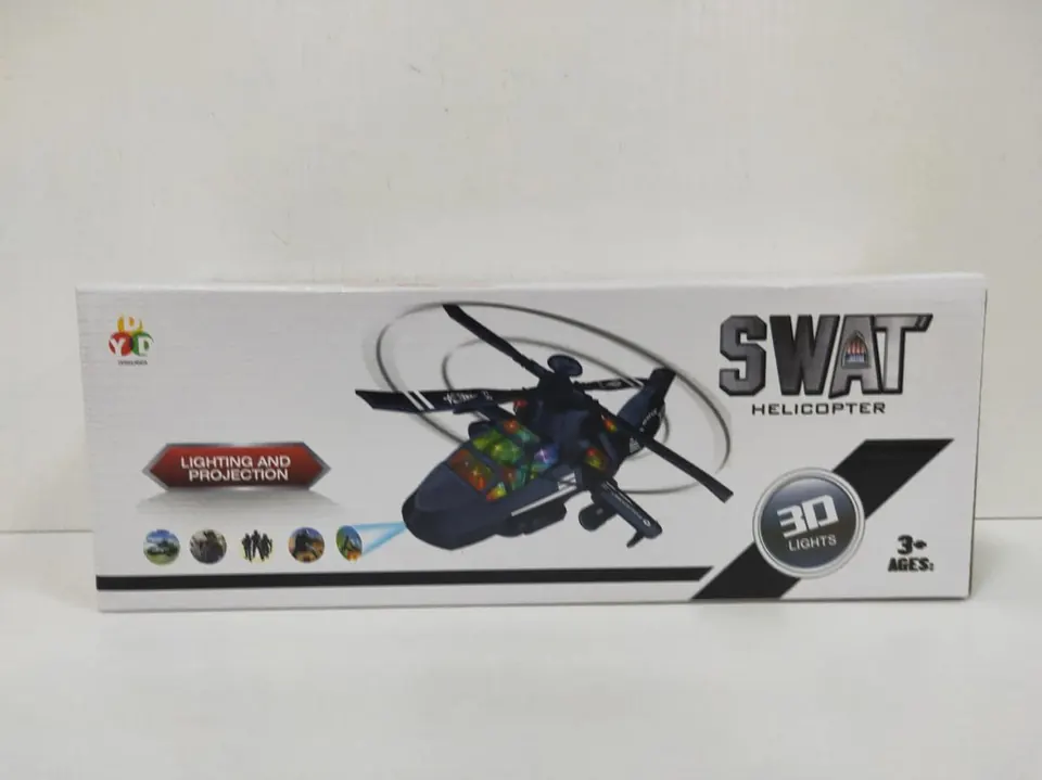 Electric Universal 3D Projection Helicopter (2 colors mixed, white) Color Box wholesale from Qili Toys