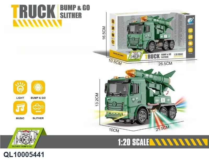 Electric Universal/Sliding Dual-Function (lighting, music rocket missile vehicle, two-color mixed installation) Window Box wholesale from Qili Toys