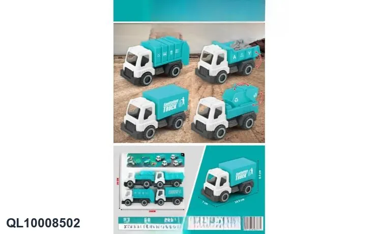 Engineering Vehicle Toys PVC Header Bag wholesale from Qili Toys