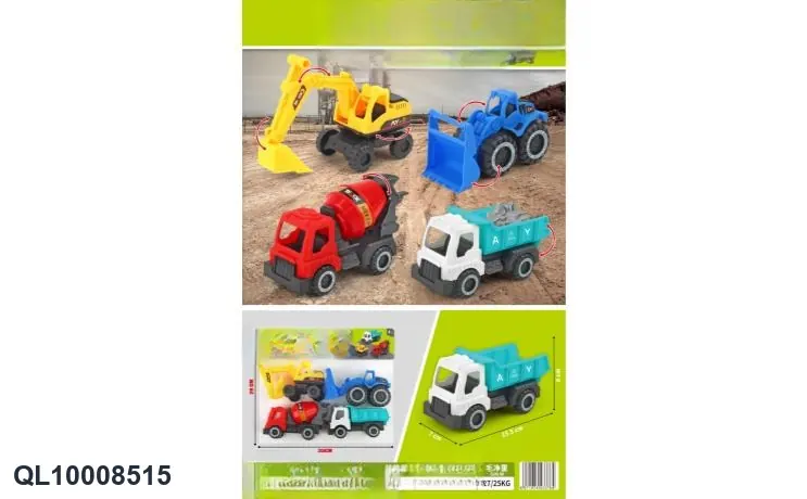 Engineering Vehicle Toys PVC Header Bag wholesale from Qili Toys