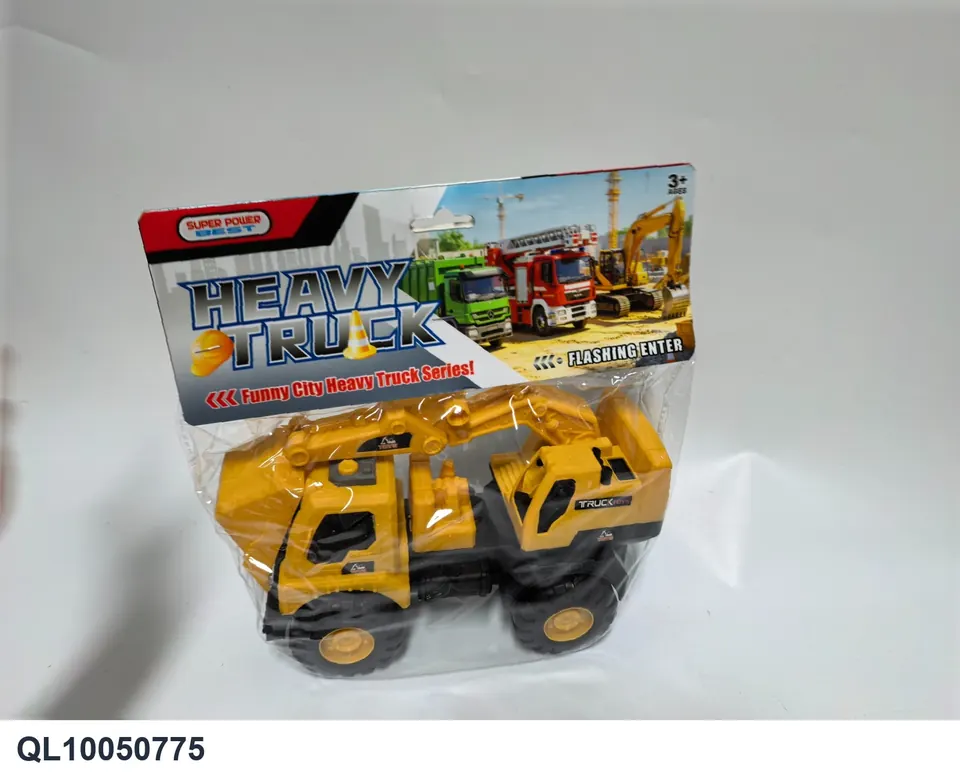 Excavator Engineering Vehicle PVC Header Bag wholesale from Qili Toys