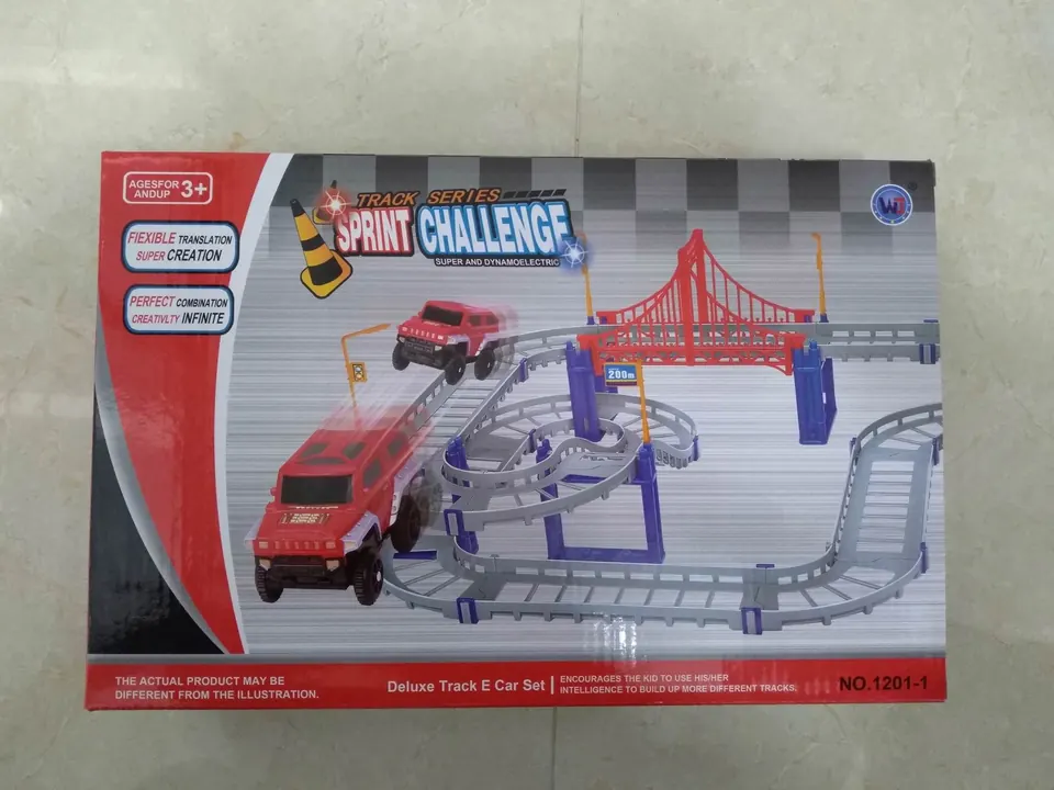 Extremely Fast Electric Rail Car Color Box wholesale from Qili Toys