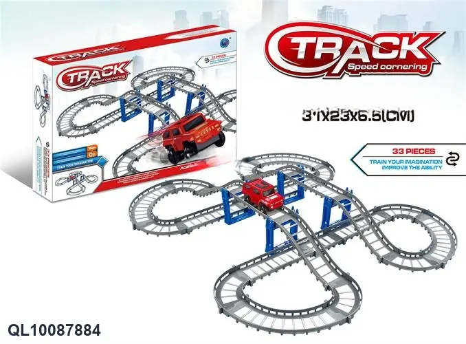 Extremely Fast Electric Rail Car Color Box wholesale from Qili Toys