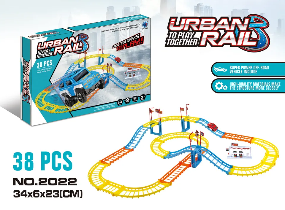 Extremely Fast Electric Rail Car Color Box wholesale from Qili Toys