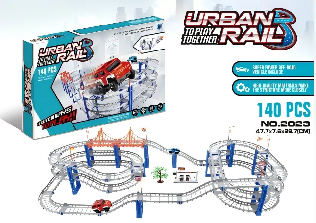 Extremely Fast Electric Rail Car Color Box wholesale from Qili Toys
