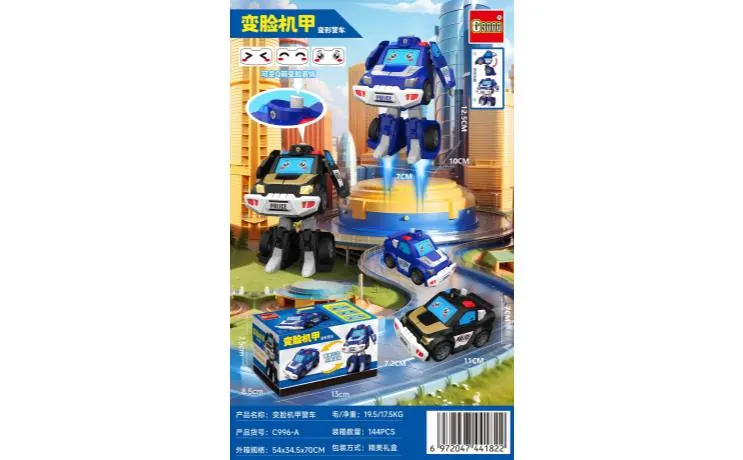 Face Changing Police Car Sealed Box wholesale from Qili Toys