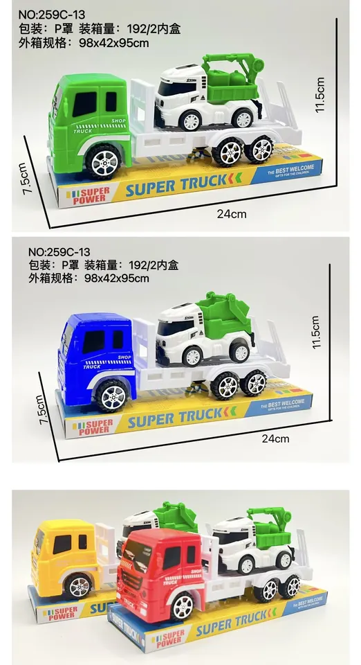 Inertial Engineering Vehicle-Mounted Sliding Sanitation Vehicle P-Cover/Box Base wholesale from Qili Toys