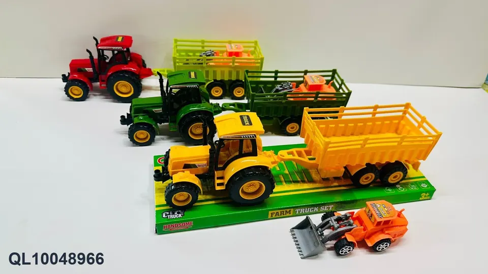 Inertial Farmer Truck Towing Engineering Vehicle P-Cover/Box Base wholesale from Qili Toys