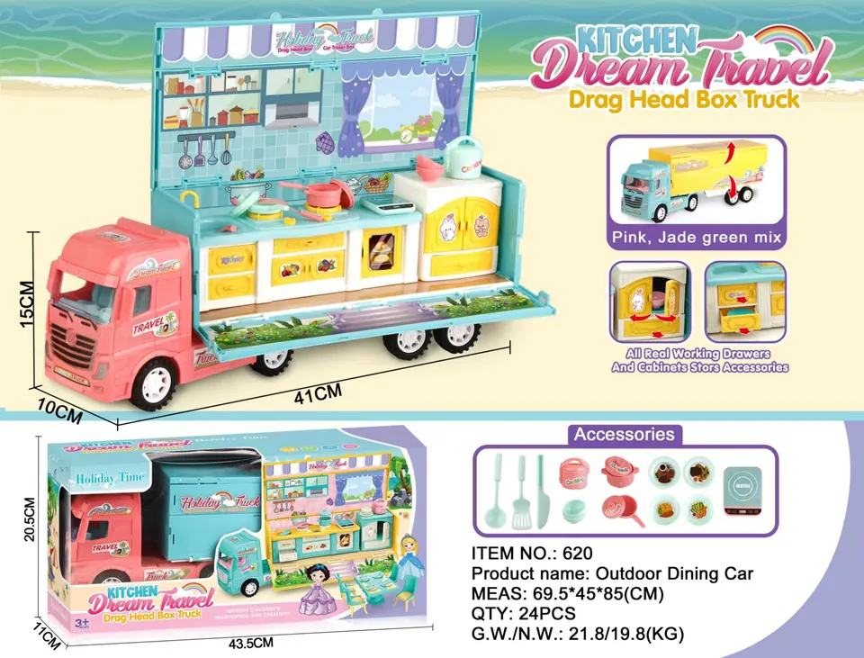 Inertial Outdoor Dining Truck Window Box wholesale from Qili Toys